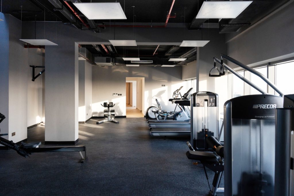 Adyah Residence gym facility with modern fitness equipment